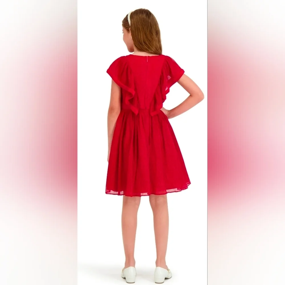 Kensie Girl Elegant Red Formal Dress, Size 2T & 3T 😍 Wedding